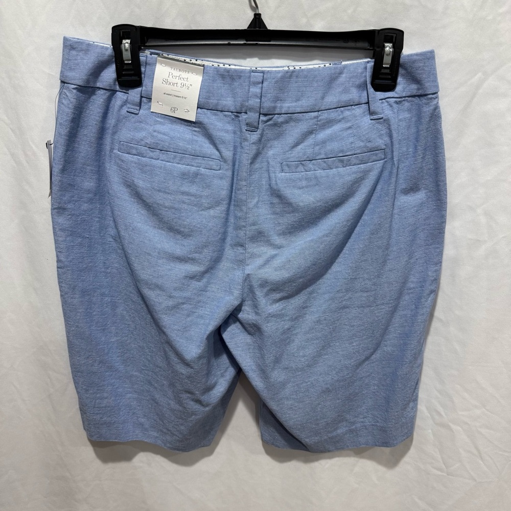 Talbots‎ Perfect Short 9.5 Inch Inseam Chambray Lightweight Stretch 6P Petite - Picture 6 of 10